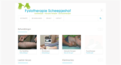 Desktop Screenshot of fysiotherapiescheepjeshof.nl